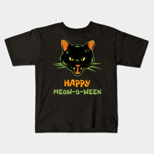 Happy Meow-O-ween Kids T-Shirt